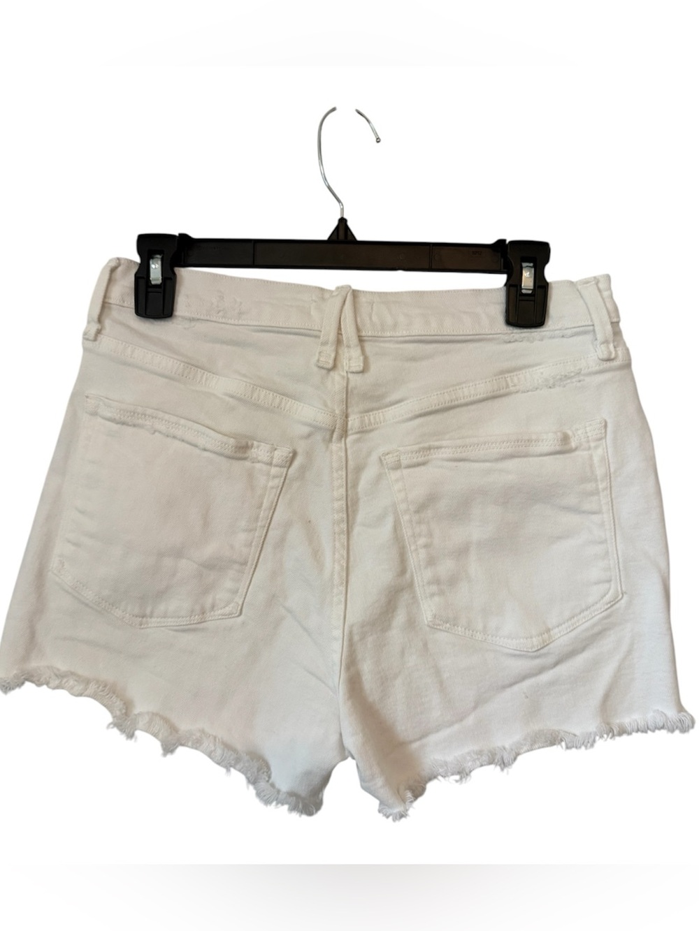 Good American White Denim distressed Women Shorts Size 4/27 - Picture 2 of 5